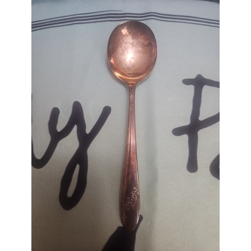 Tudor Plate QUEEN BESS Pattern Silverplate Oneida Large Serving Spoon Only
